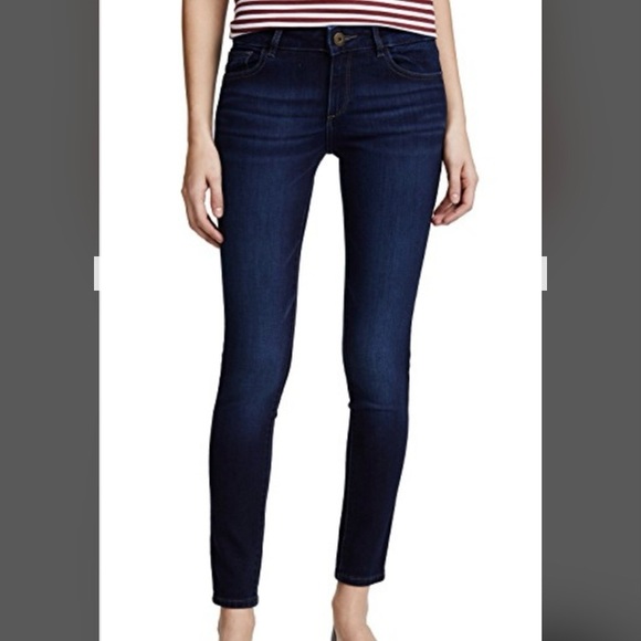 DL1961 Jeans Women 29 Emma Power Jeggings Denim Dark Blue - Picture 1 of 15